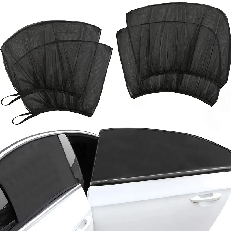 Auto-Sonnenschutz-Moskitonetz-Vorhang, atmungsaktives Fenstergitter, Sonnen- und Insektenschutz, einfache Installation, für Fahrzeug & Camping
