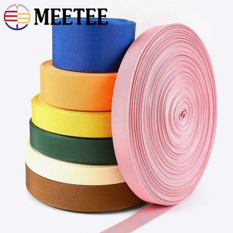 5Meter 20/25/32/38/50mm 1.1mm Dikke Nylon Lint Band voor Veiligheidsgordel Knapzak Strap Singels Tapes DIY Tassen Naaien Accessoires