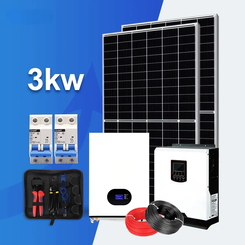 Integrated Power supply and Energy Storage 3KW Wall-mounted Battery Solar system for Home