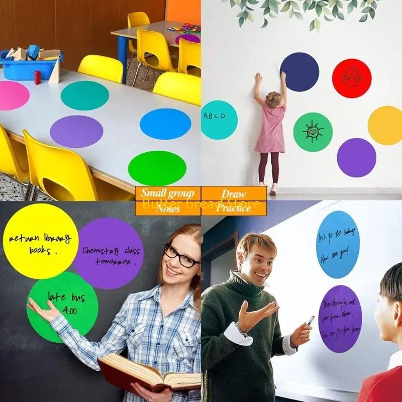 W89c 12 упакованных точечных кружков для наклейки на столы доски для классной комнаты