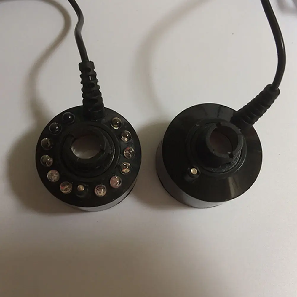 池の景観を向上させるled噴水型フォッガー。カラフルな光を放ち、アメリカ式プラグ、黒色のプラスチック製、1個入り。