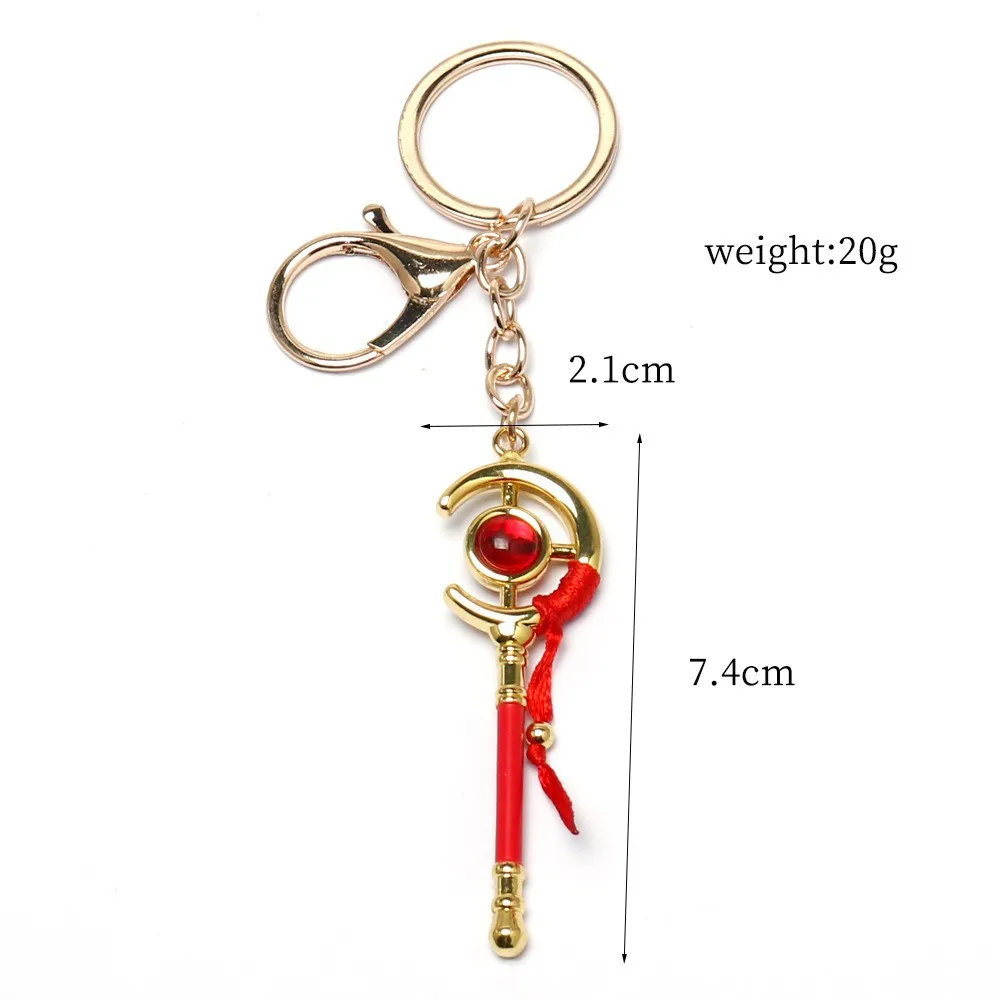 New Anime Keychain,Beyond Journey's End Red Earrings Frieren At The Funeral Frieren stud Earrings Pendant Frieren Elf Cosplay image 6