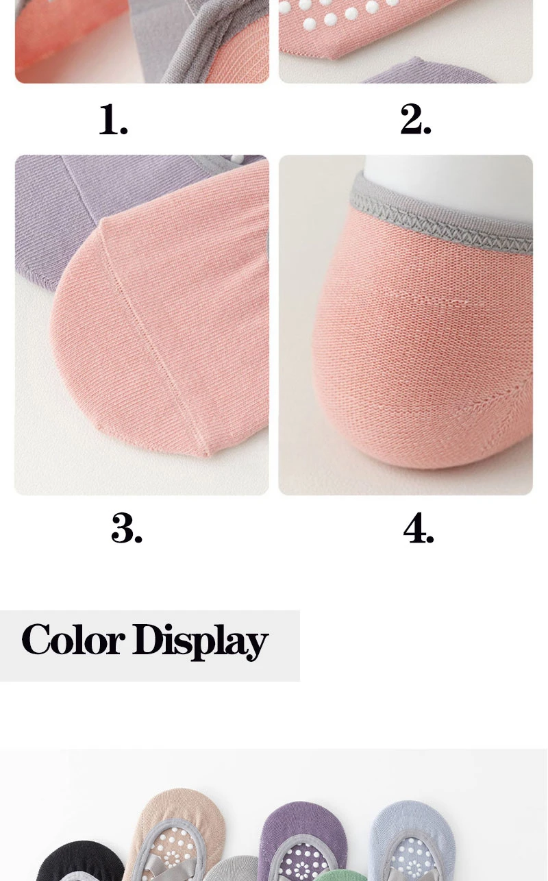 1/3 paar Professionelle Frauen Yoga Socke Silikon Anti-slip Ballett Pilates Socken Frauen Backless Atmungsaktive Bandage Yoga Sport socken – Detail 4