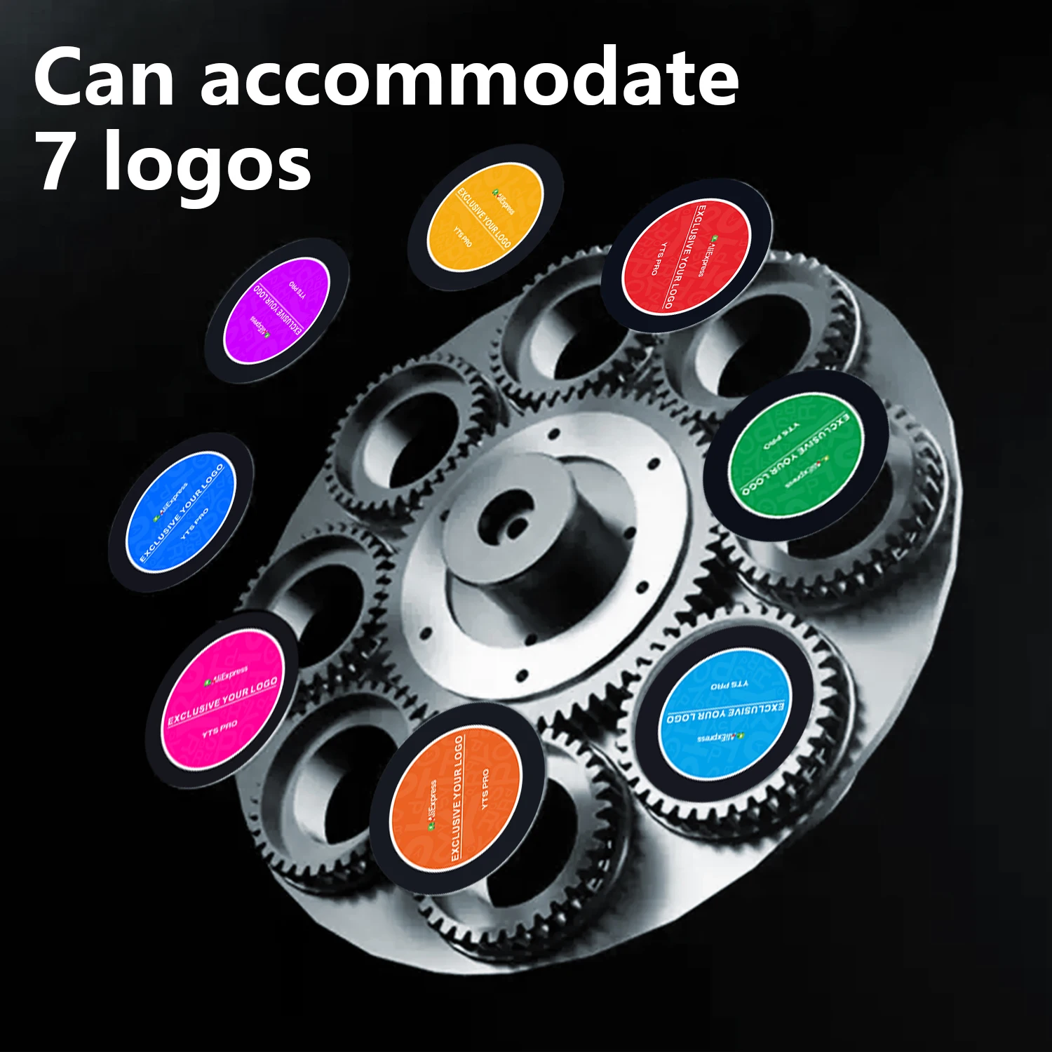 YTS PRO HD 7 Business Logos Rotating Gobo Projector IP67 Waterproof Outdoor Door Head Advertising Projection Lamp Business Logo