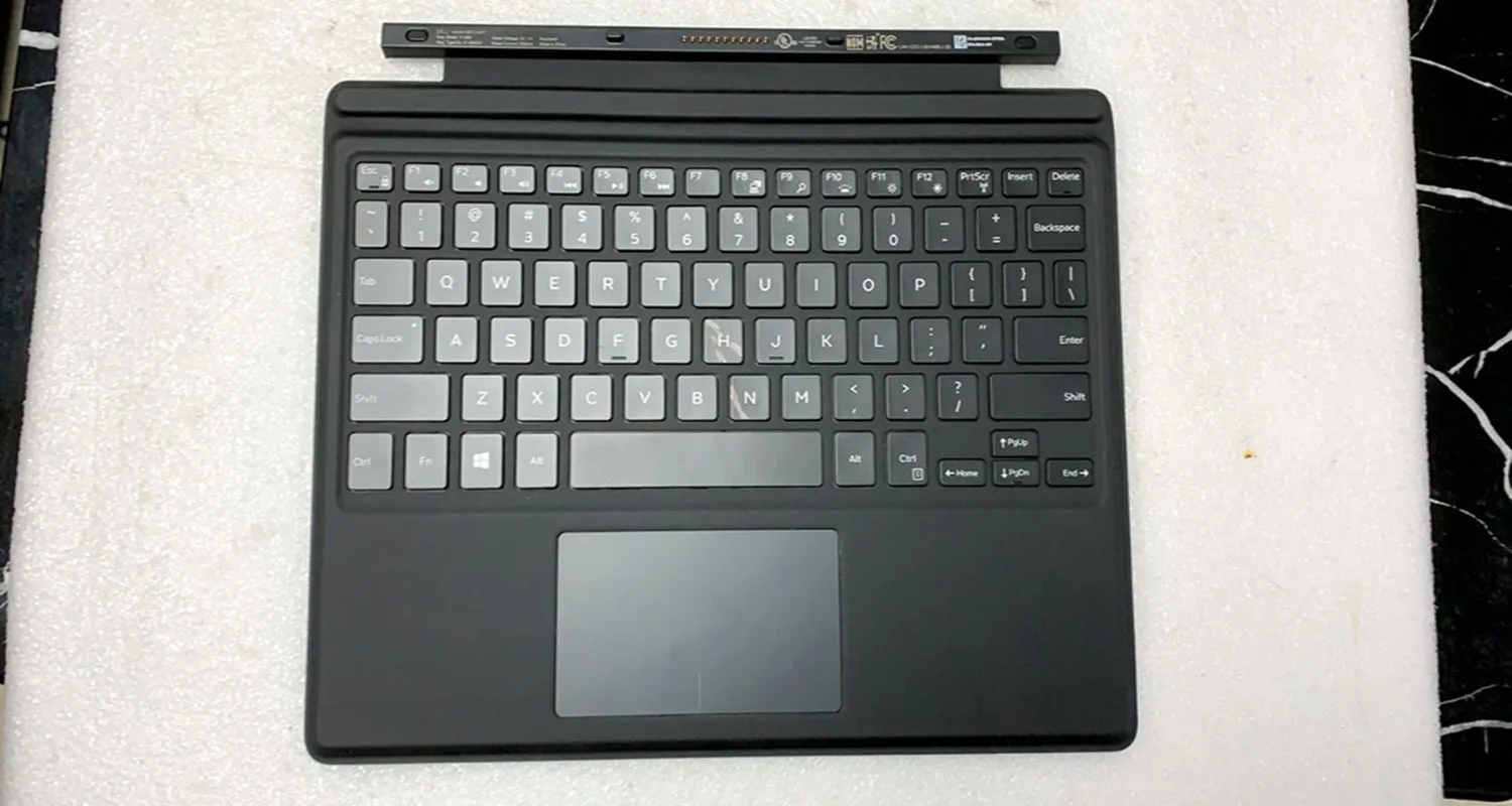 98% New Case Cover For Dell  Latitude 5285 5290 7200 7210  Laptop tablet PC 2-in-1 Travel US Layout Keyboard K16M  K16M001