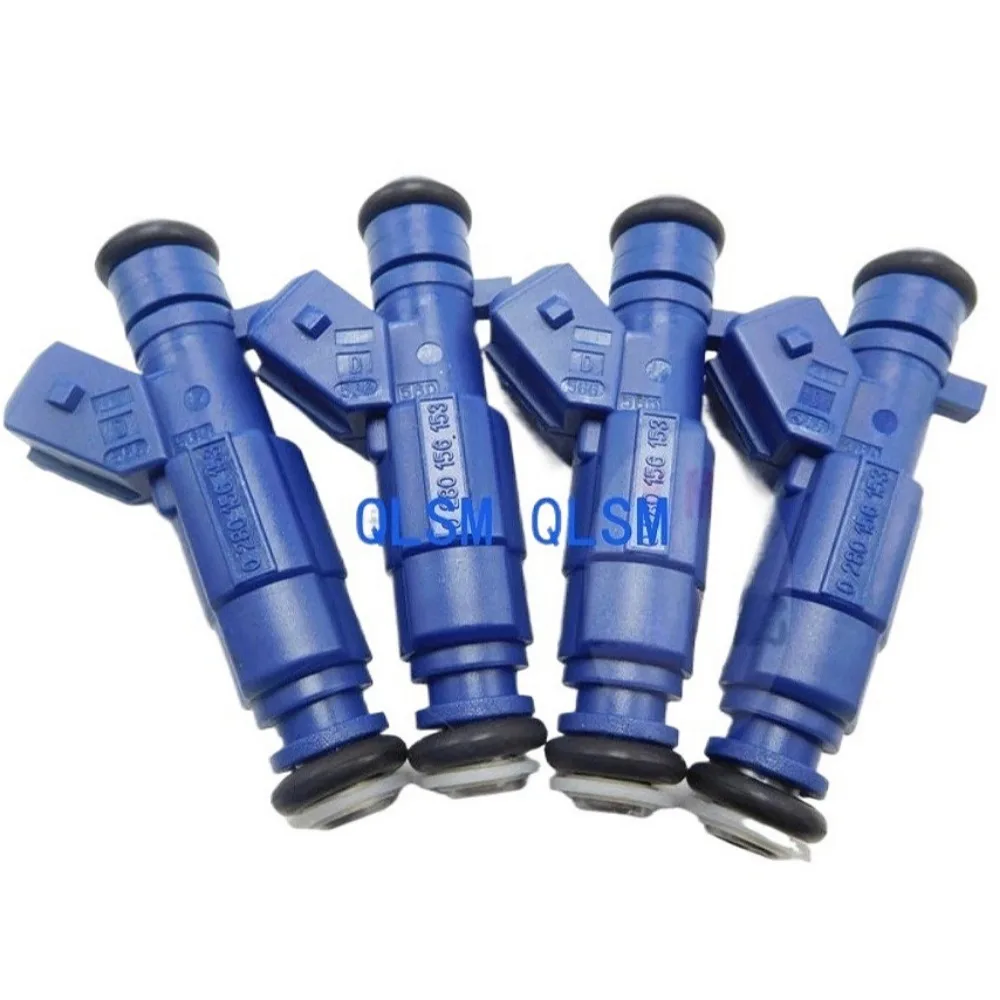 4Pcs 0280156153 Fuel Injector For Chevrolet Chevy Meriva Fiat Stilo 1.8L 16V 93323289 7083304 Auto Engine Nozzle System Set
