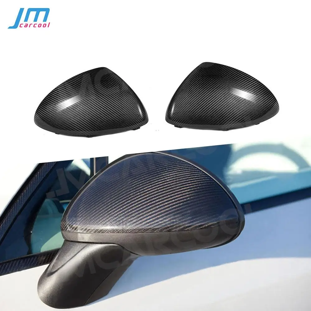 

Car Rearview Mirror Cap Trim Door Side Shell Covers Sticker For Porsche Cayenne 958.1 2011-2014 Dry Carbon Fiber Car Styling