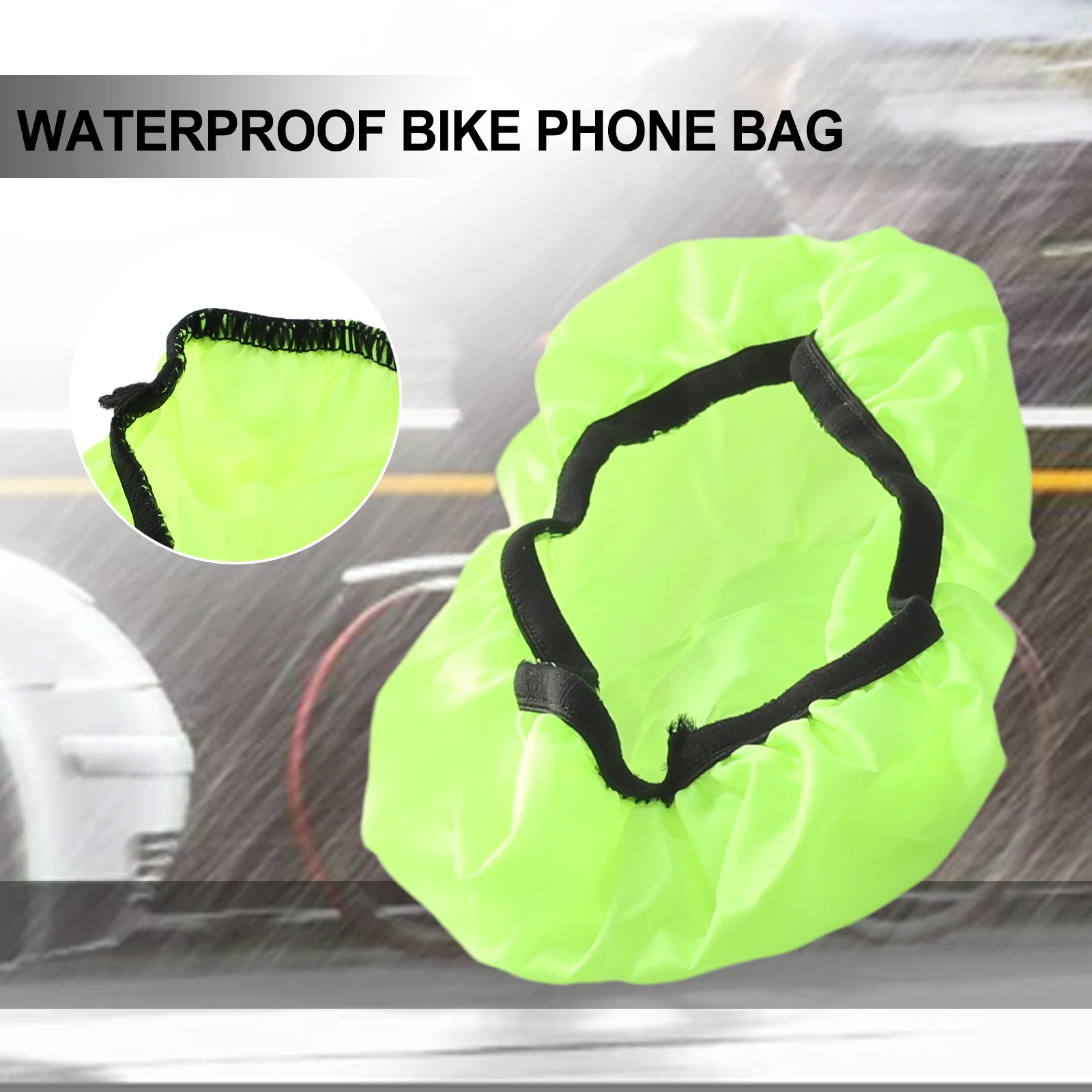 Bicycle Front Bag Rain Cover 27x14CM Lightweight Foldable Seat Tube Bags Dustproof Cover Bike Outdoor Riding Equipment Parts