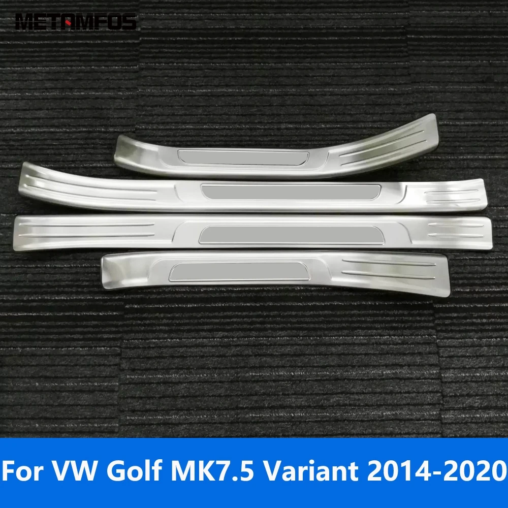 For Volkswagen VW Golf MK7.5 Variant 2014-2018 2019 2020 Exterior Door Sill Scuff Plate Welcome Pedal Entry Guard Accessories