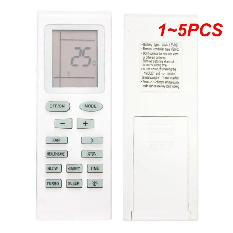 1~5PCS Air Conditioning Remote Control for GREE Trane Electrolux YB1F2 YB1F YB1FA Yb1FAF YB1F2F YBOF YB1A21 YBOF2 YB0F