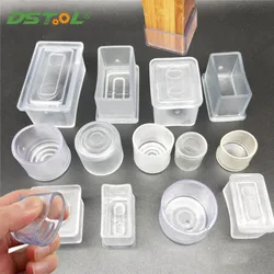 4Pcs Chair Leg Caps Rubber Feet Protector Pads Furniture Table Covers Hole Plugs Clear Dust Cover Furniture Leveling Feet System