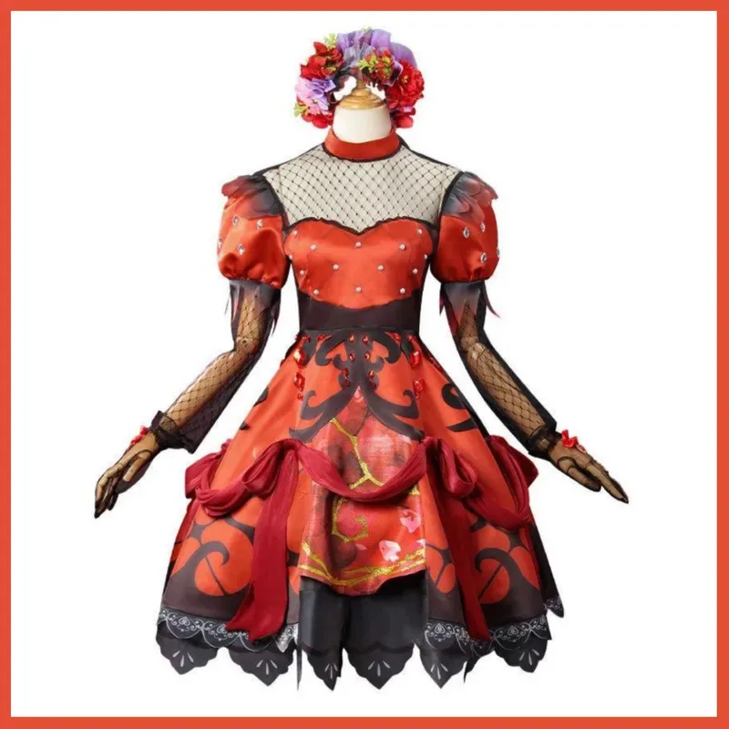 Juego Identity VMemory Cosplay disfraz niña señorita Granada princesa vestido peluca mujer Kawaii lindo carnaval H8;c'4,t;6.j'2;