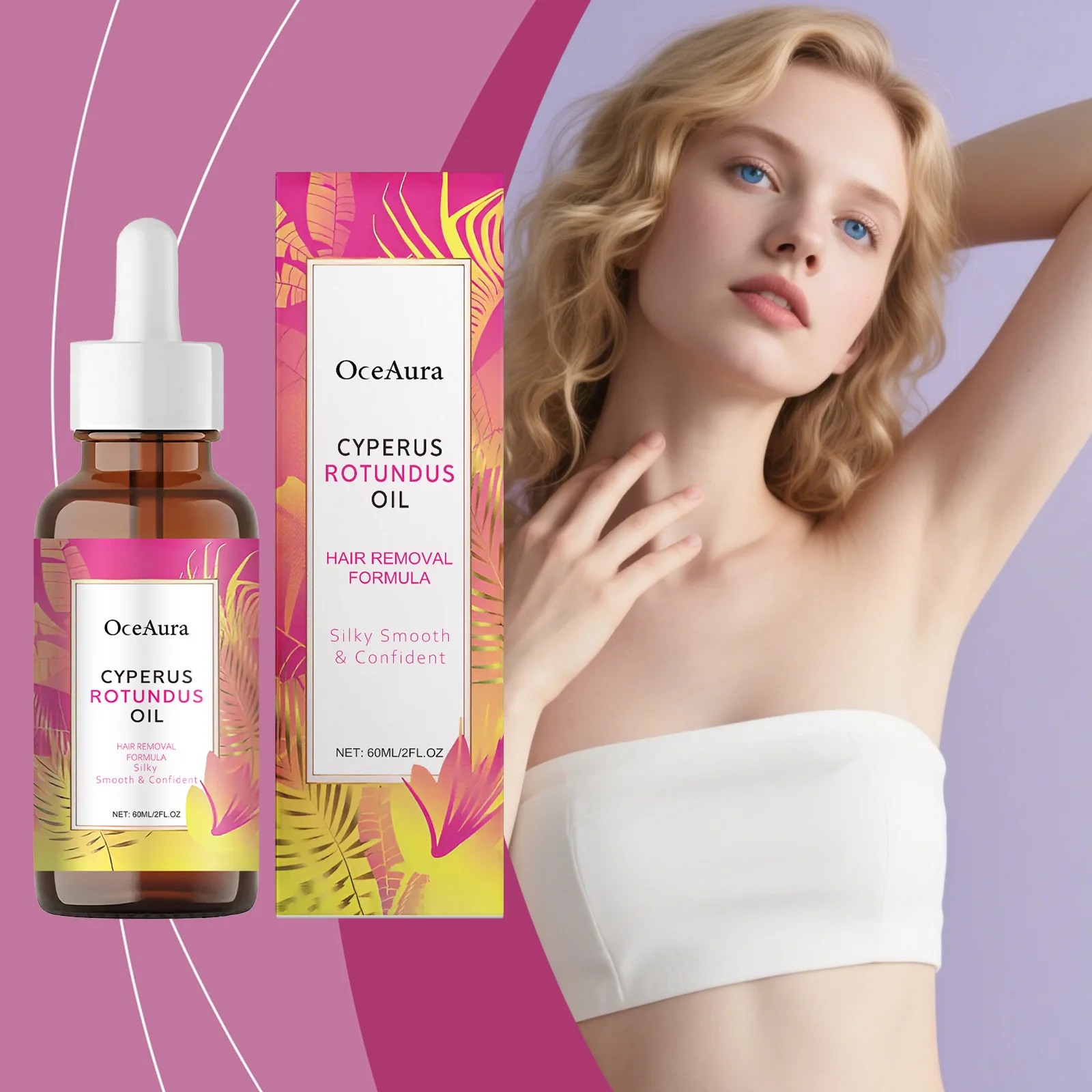 

Масло Cyperus Rotundus для замедления роста волос после бритья, для мягкой и гладкой кожи, глубокое увлажнение, уход за волосами, косметическое средство