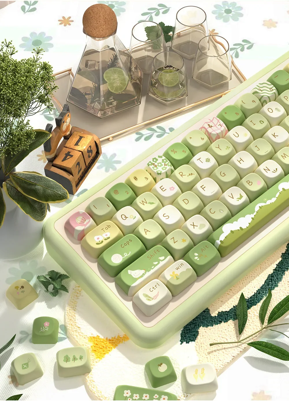 Mountain Stream Ono Theme Mechanical Keyboard Key Cap MCA Profile