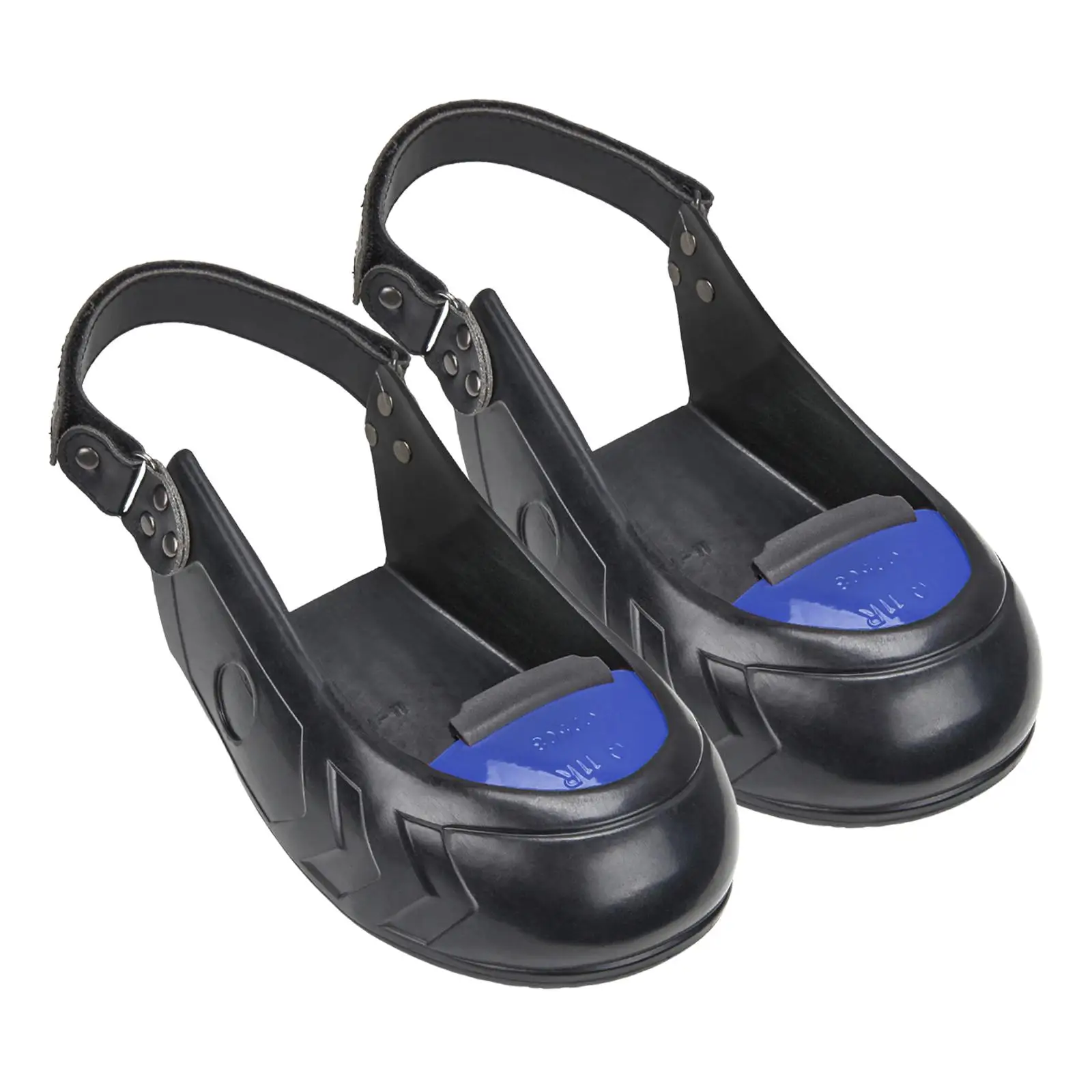 Metal Toe Cap Anti Slip Rubber Sole Foot Guard Toe Protection for Workers Visitors Workplace Work Boots Construction Site