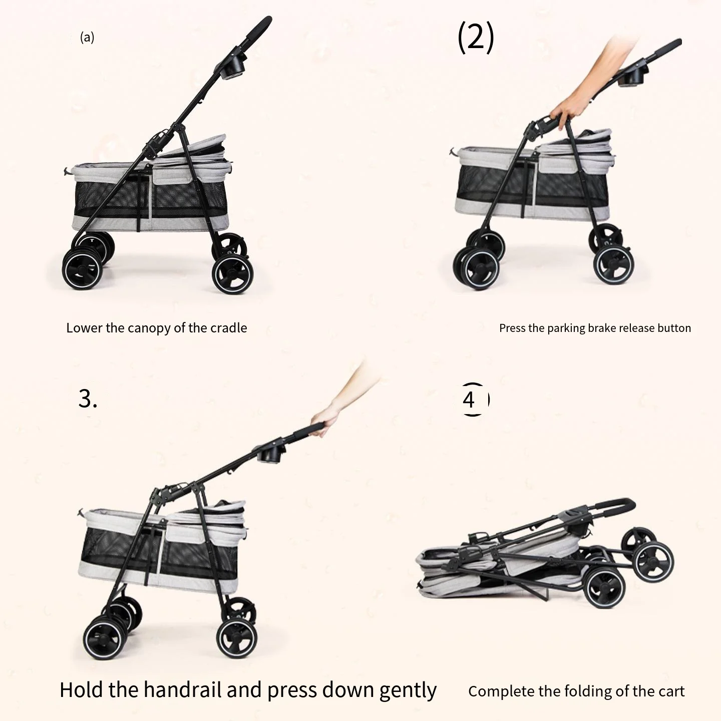 عربة أطفال دانتيل مخفية من الدانتيل للحيوانات الأليفة والقطط والكلاب عربة أطفال من الدانتيل على شكل قطة كلب تيدي عربة أطفال صغيرة خارجية خفيفة الوزن قابلة للطي وقابلة للتنفس