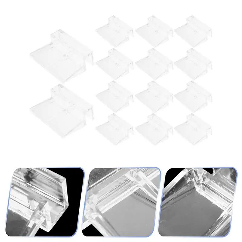 16pcs Fish Tank Lid Cover Supports Acrylic Aquarium Top Cover Bracket Fish Tank Lid Parts 6mm