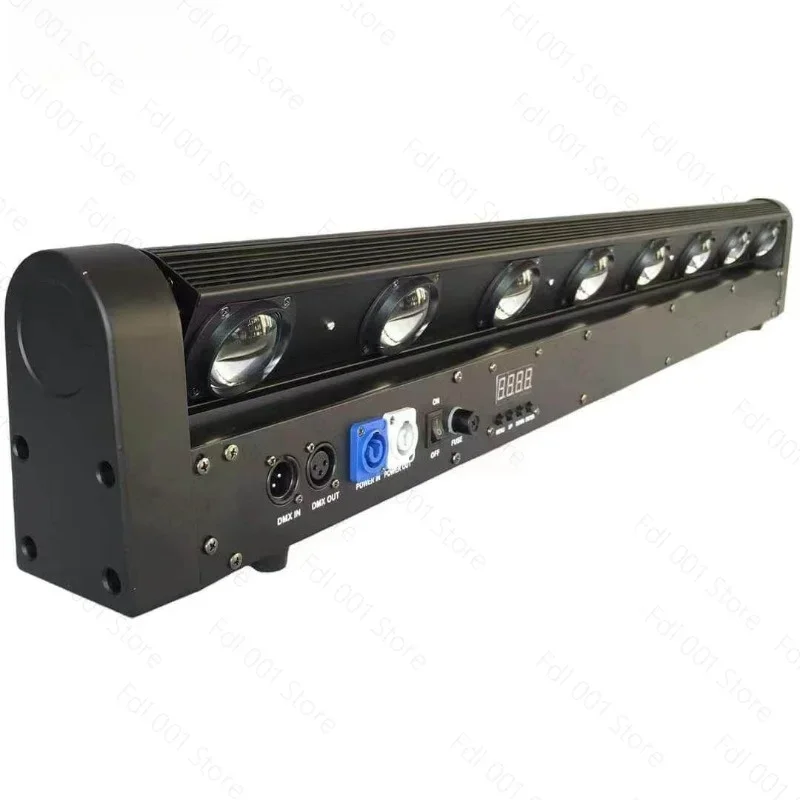 LED Eight-eye Moving Head Beam of Light Voice-activated Rotating Performance Bar Colorful Atmosphere Laser Stage Lighting