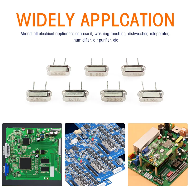 35PCS HC-49S Crystal Oscillator Kit 6Mhz 8Mhz 10Mhz 12Mhz 11.0592Mhz 16Mhz 32.768Mhz Quartz Crystal Resonator Passive Oscillator