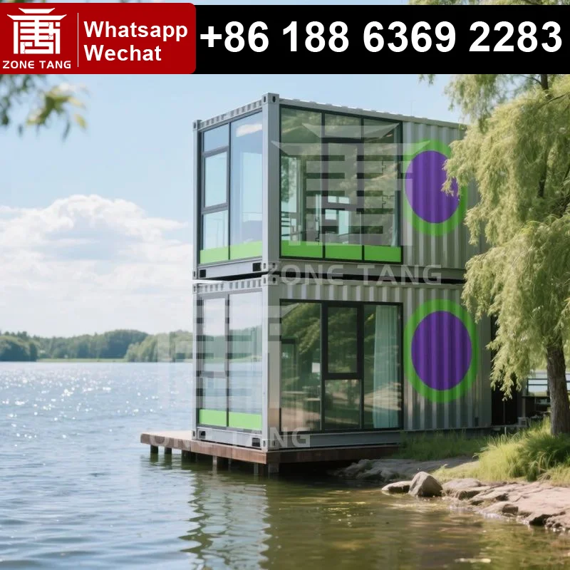 Container Home Container Home 2 Story Small House Food Service Flat Pack House Building Steel Frame Construction Container Homes