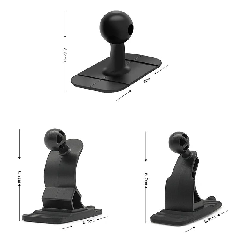 Self Adhesive Car Mount Base Adhesive Bracket Base for Center Console Dashboard Specific Navigation Phone Holder Accessories