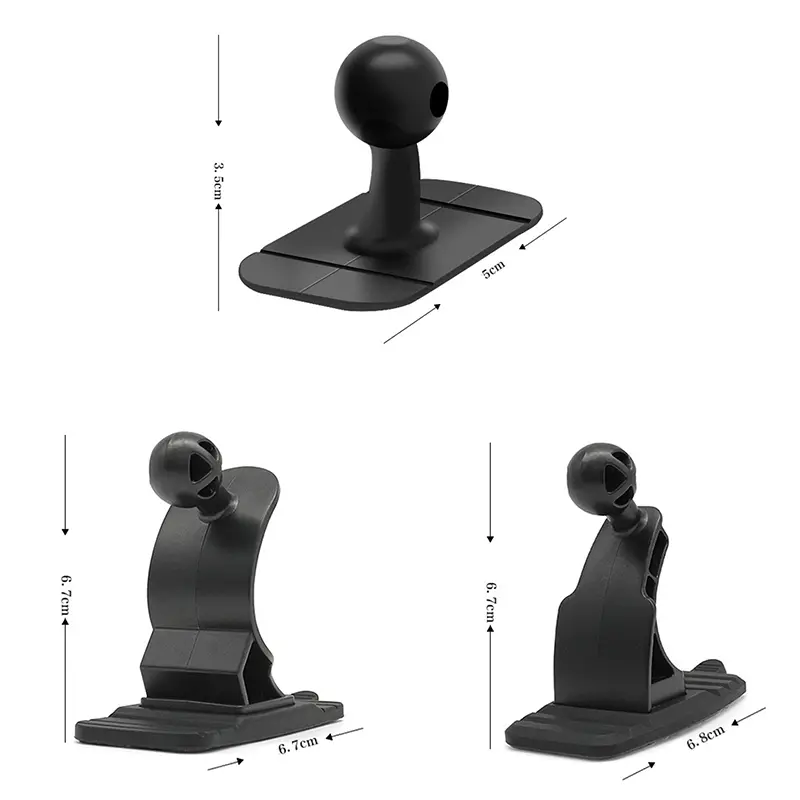 Self Adhesive Car Mount Base Adhesive Bracket Base for Center Console Dashboard Specific Navigation Phone Holder Accessories - 4
