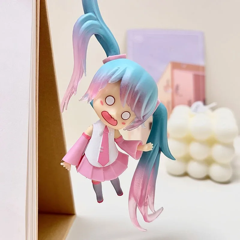 12 cm große Cartoon-Figur von Hatsune Miku, für den Schreibtisch, Büro, Sammlung, Dekoration, modisches und personalisiertes Ornament, Spielzeug, Überraschungsgeschenk – Detail 4