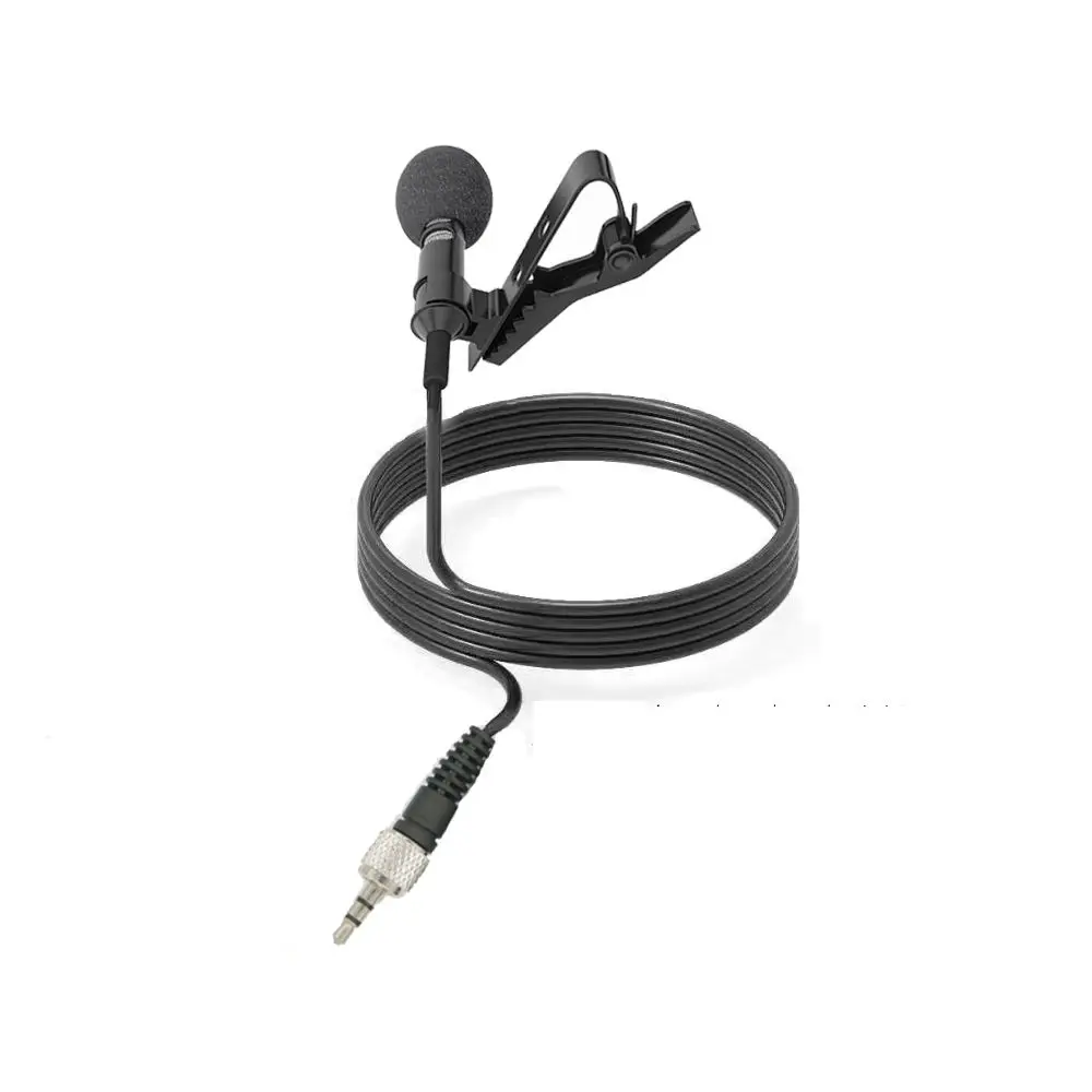 

New Clip-On Lavalier Condenser Microphone For Sennheiser EW-D G2 G3 G4 Wireless BodyPack 3.5mm Jack Lock Plug