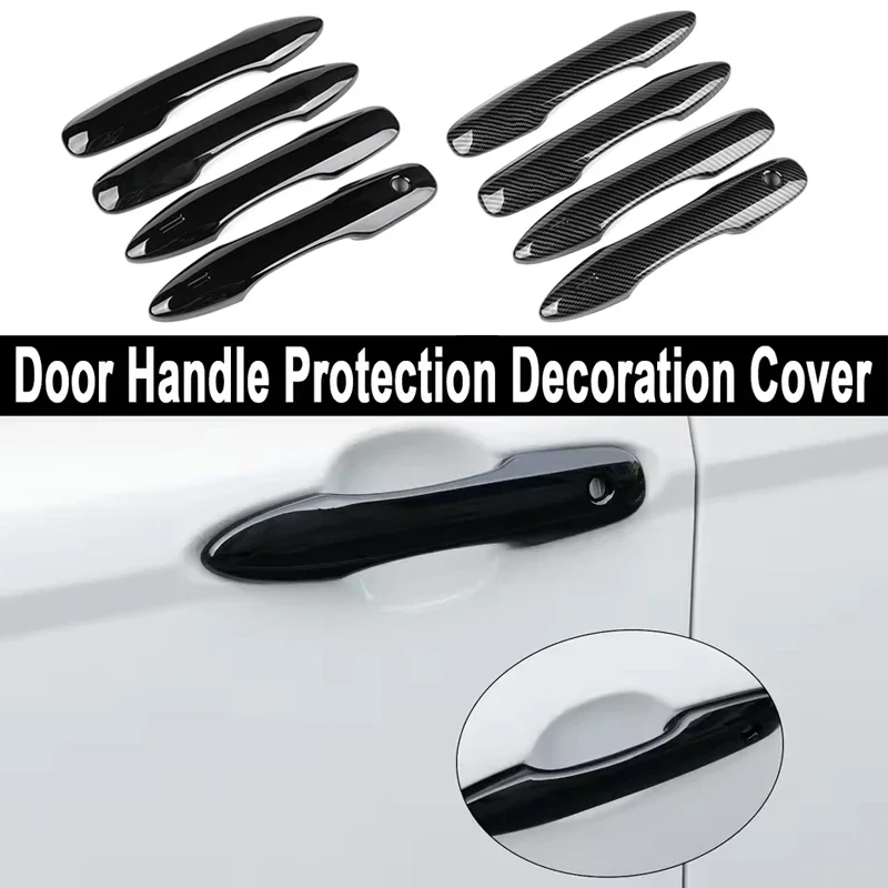 

Car Door Handle Cover Carbon Fiber Chrome For Toyota Camry Corolla Avalon Frontlander Levin Corolla Cross Car Accessories