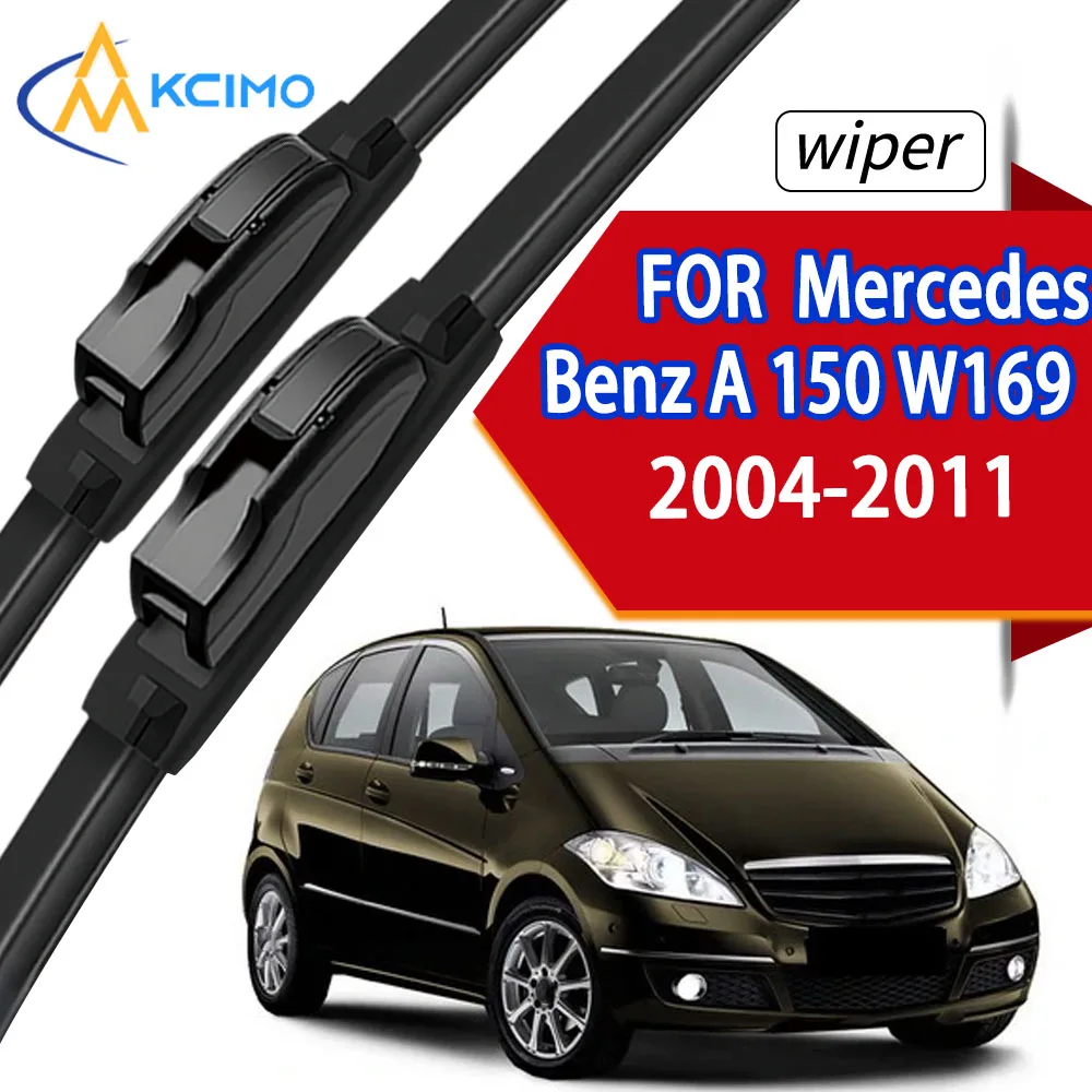 

2Pcs Front Windscreen Wiper Blades Fit Mercedes Benz A150 W169 2004-2011 Premium Durable Rubber All Weather Wipers