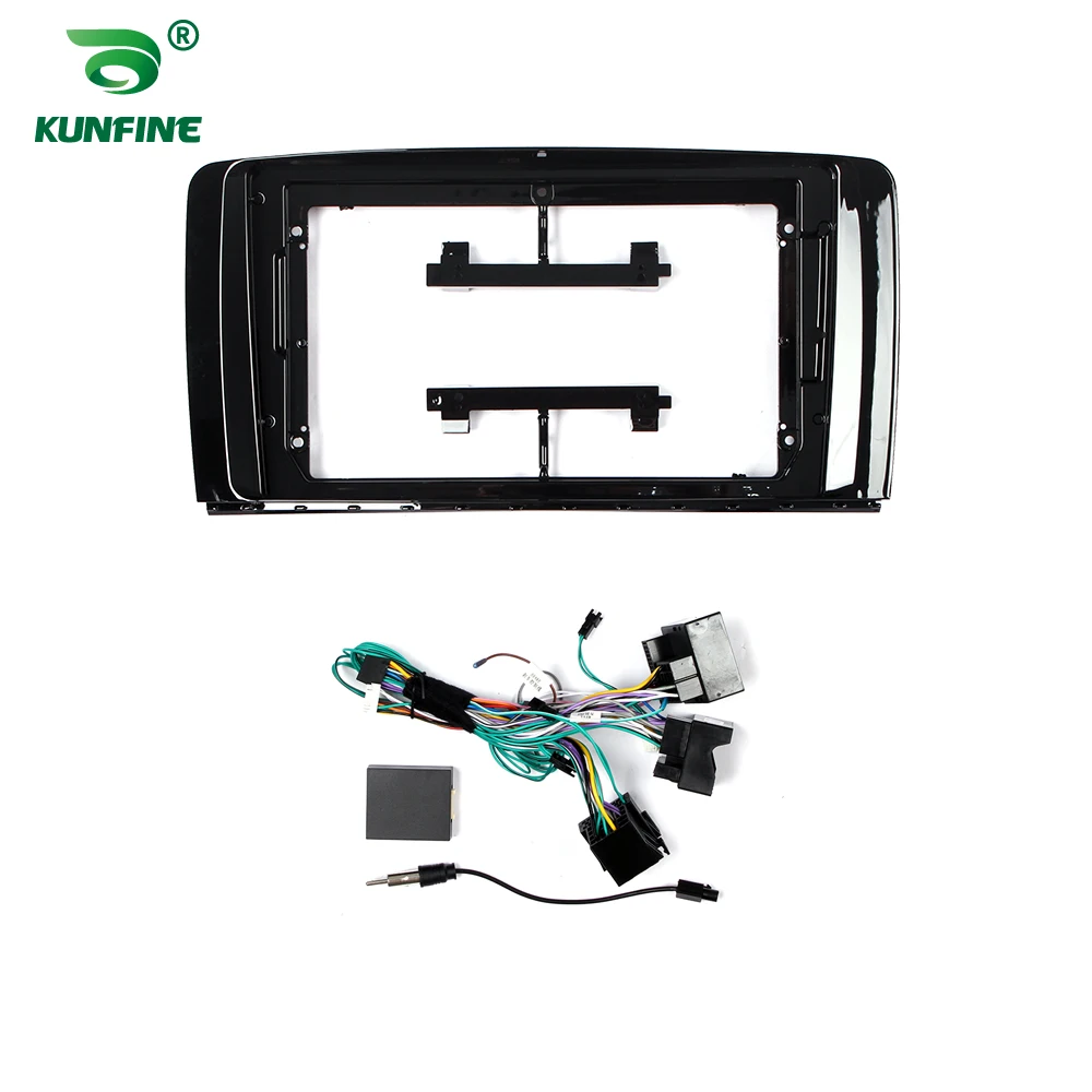 2Din 9 Inch Car Android Radio Fascia Frame Adapter For  BENZ W251 R300 R350 2006-2014  Audio Stereo Dash Fitting Panel Frame Kit