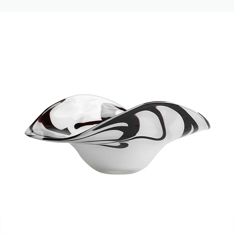 Streamlined Fruit Plates Glass Dinner Plates Hotel Restaurant Fruit Plate Home Kitchen Dessert