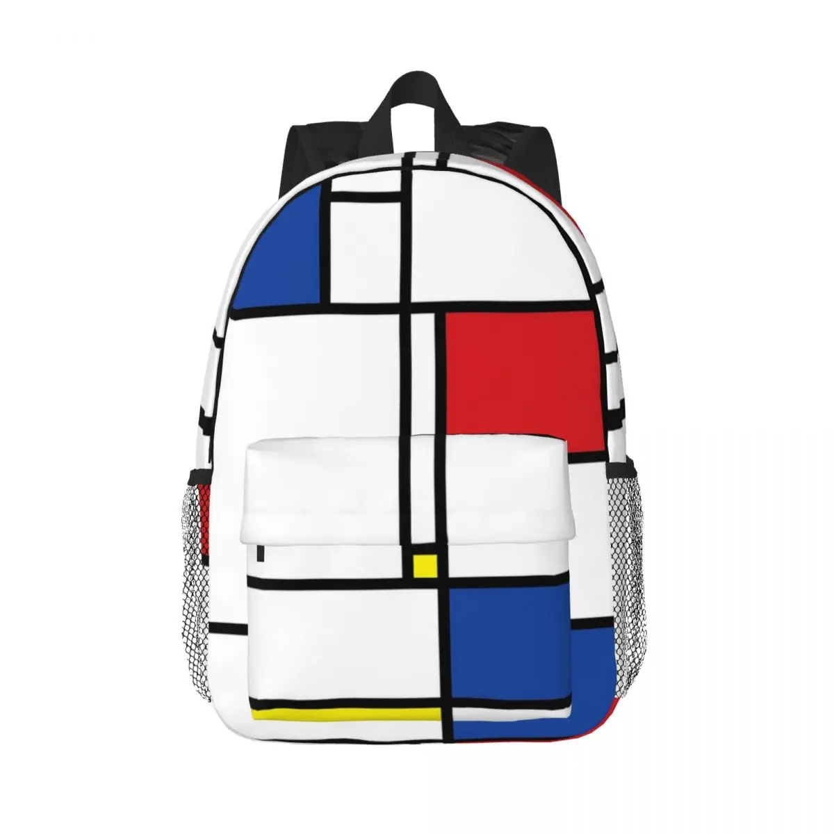 

Mondrian Minimalist De Stijl Modern Art Fatfatin Backpacks Teenager Bookbag Students School Bags Laptop Rucksack Shoulder Bag