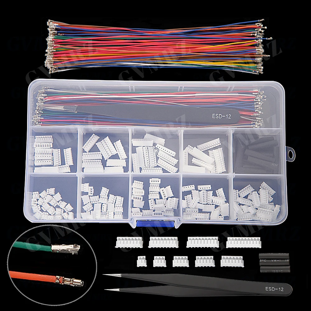

ZH1.5MM 2P-10P plastic shell Connector Kit and 15cm Cables Soft Silicone Wire 2P 3P 4P 5P 6P 7P 8P 9P 10P ZH 1.5mm