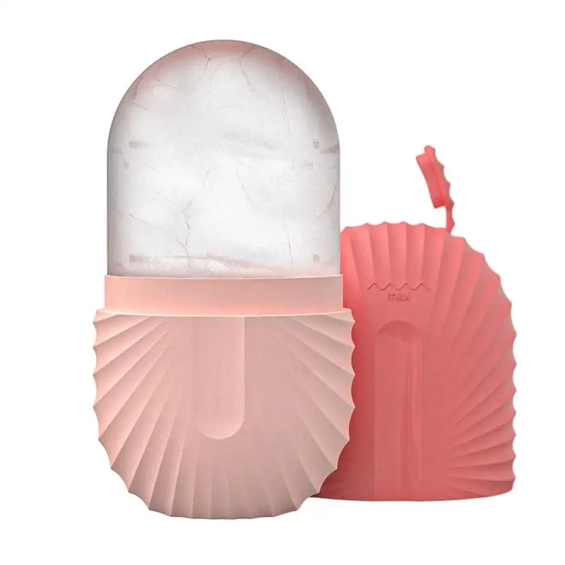 Facial Ice Cube Mold Silicone Freezing Beauty Swelling Face Massager Moisturizing Washable Oven Icing Mould