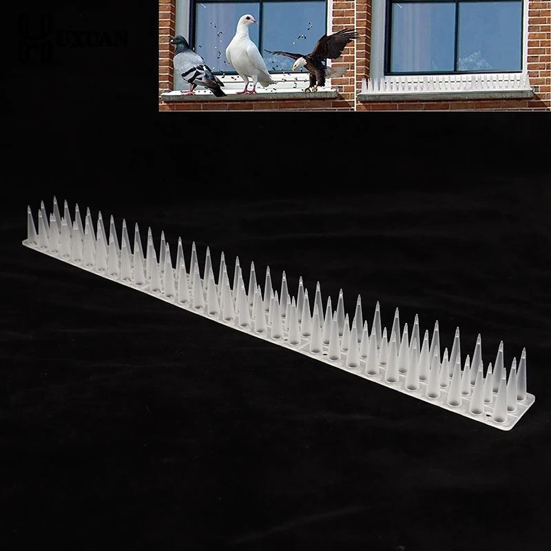 【New】DIY Accessories Repeller Cat Plastic Bird Repellent Anti Pigeon Anti-bird Squirrel Garden Fences Control Transparent Spikes