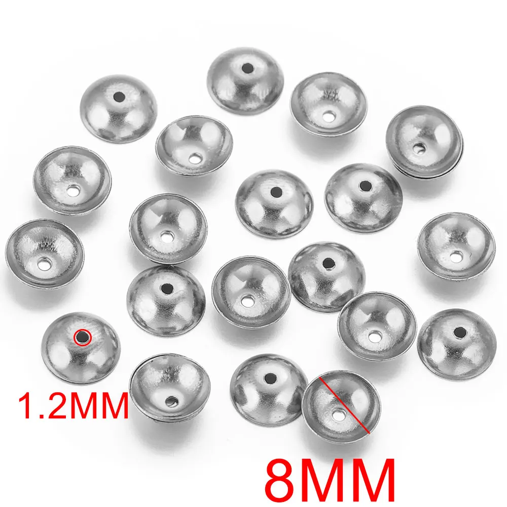 50 Stuks Lot 3-8Mm Goudkleur Roestvrij Staal Ronde Kralen Spacer Kralen Voor Handwerk Sieraden Maken Diy Bevindingen Accessoires