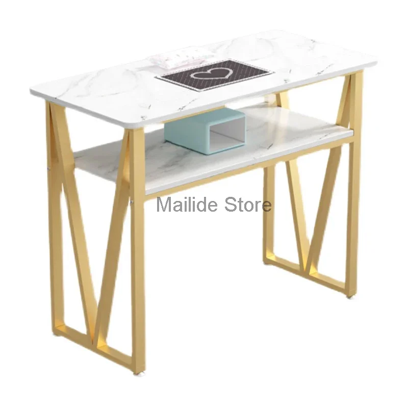 Modern Wrought Iron Manicure Tables For Commercial Furniture Nail Table Economical Design Manicure Store Simplicity Nail Station