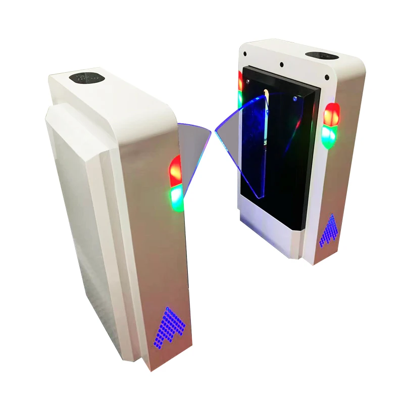 Bi-directional Flap Barrier Gate Entrance Exit System Turnstile With  Card Control New Luxury Fast Speed Intelligent