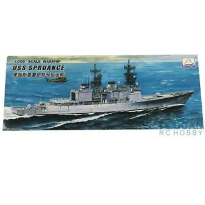 

US Stock MiniHobby 80913 1/700 USS SPRUANCE Destroyer Battleship Plastic Display Model Building Kit With Motor TH07970