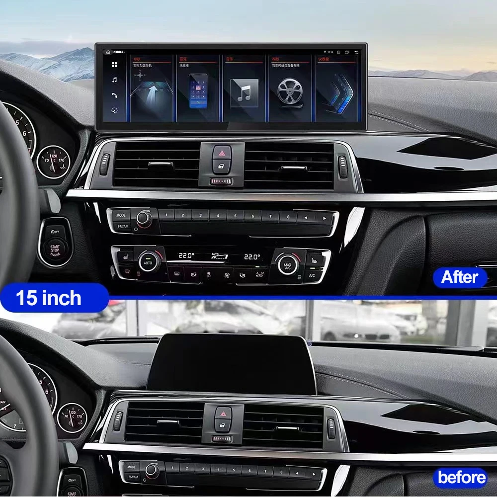 

14.9" Android 13 8G+256G Car Head Unit For BMW 3 4 Series F30 F31 F33 F32 F34 F36 M3 F80 M4 F82 F83 NBT 2012-2015 GPS Radio Auto