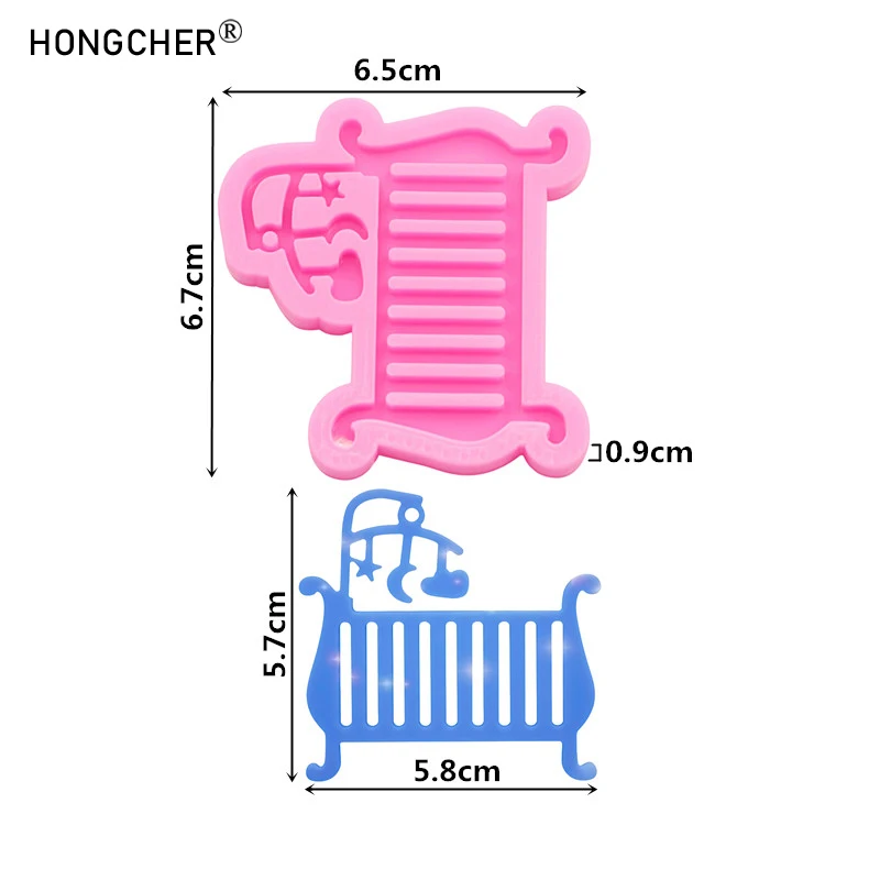لامعة محاكاة سرير درج مجوهرات اكسسوارات قالب من السيليكون DIY بها بنفسك أقراط القلائد المعلقات المعلقات الزخرفية قوالب بالتنقيط #2