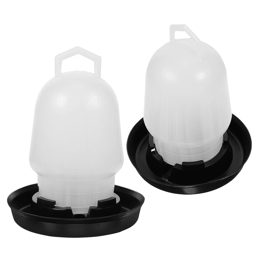 

2pcs Automatic Chicken Waterer Simple Poultry Feeder Dispenser Plastic Quail Duck Home Commercial Farm Use