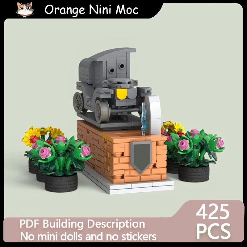 Movie Street View Model MOC Building Bricks Speed Racing Fountain Modular Technology Gifts Holiday Assemble Children Toys Suit