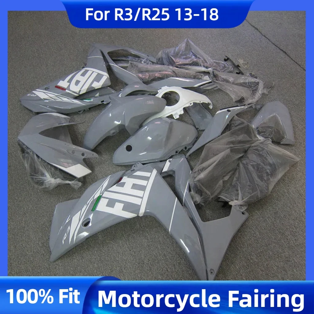 Market hot sales Fairings Kit Fit for YAMAHA YZF R25 YZF R3 2013 2014 2015 2016 2017 2018  White NEW ABS kits r25 r3 13-18