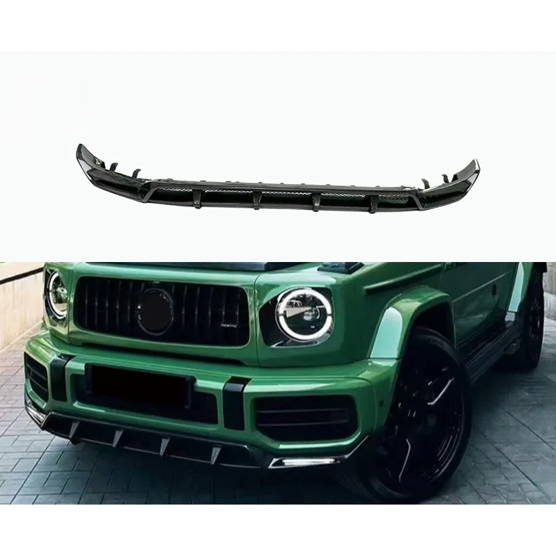 For Mercedes Benz G-Class W464 Carbon Fiber Front Lip TOP Style Front Shovel Body Kits Trim Car Accessories