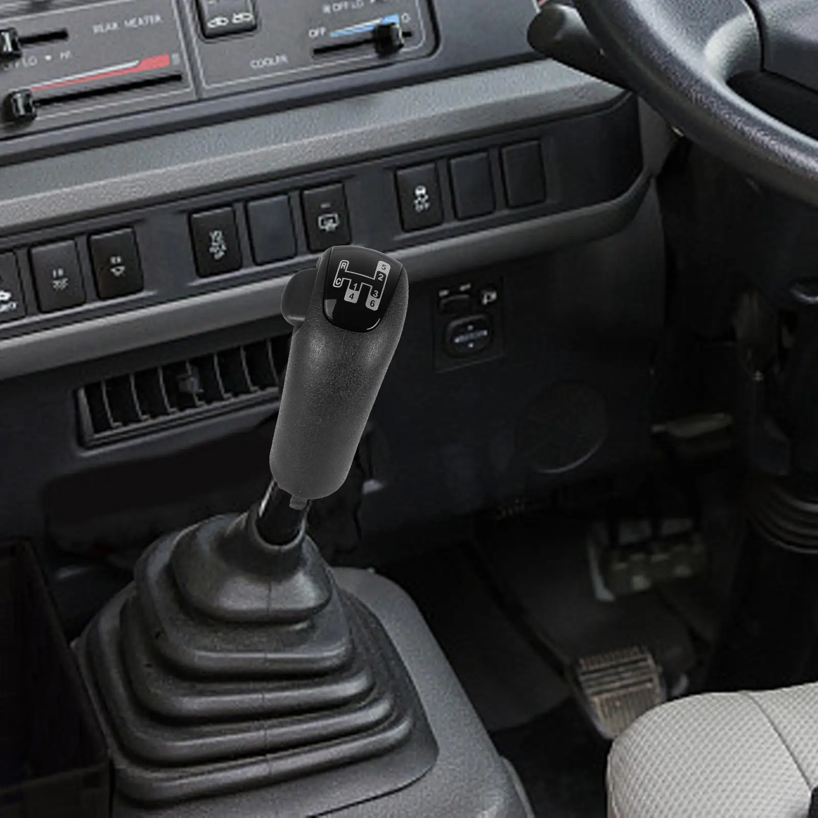 Perilla de palanca de cambios de coche con interruptor empalmador de caja de cambios para camión Scania duradero
