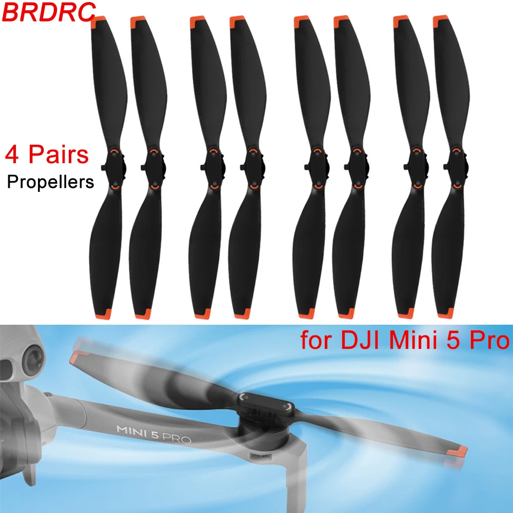 

BRDRC 2/4 пары пропеллеров для дронов для DJI Mini 5, реквизит, замена крыльев, легкий пропеллер, весло, аксессуары для дронов