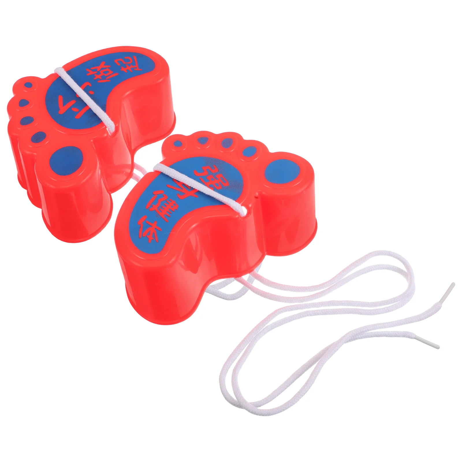 Trampoli da passeggio per bambini Giocattoli di bilanciamento Integrazione sensoriale Allenamento Trampoli per bambini Attrezzatura prescolare rossa Plastica