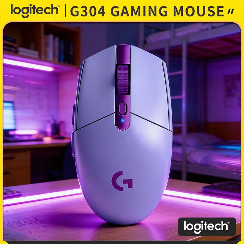 

Logitech G304 LIGHTSPEED Wireless Gaming Mouse 12000 DPI HERO Sensor 1ms Latency 250hr Battery Smooth Control Home Gamers